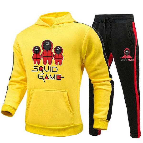 jogging clothing squid game hoodie pants men women streetwear hip hop sports pullovers suits harajuku sweatshirt boys girls sets, Black;red
jogging clothing squid game hoodie pants men women streetwear hip hop sports pullovers suits harajuku sweatshirt boys girls sets, Black;red