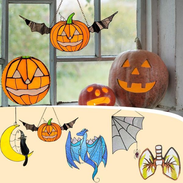 decorative objects & figurines halloween stained glass decoration pendant multi-style double-sided pumpkin ghost scary kid gifts
decorative objects & figurines halloween stained glass decoration pendant multi-style double-sided pumpkin ghost scary kid gifts