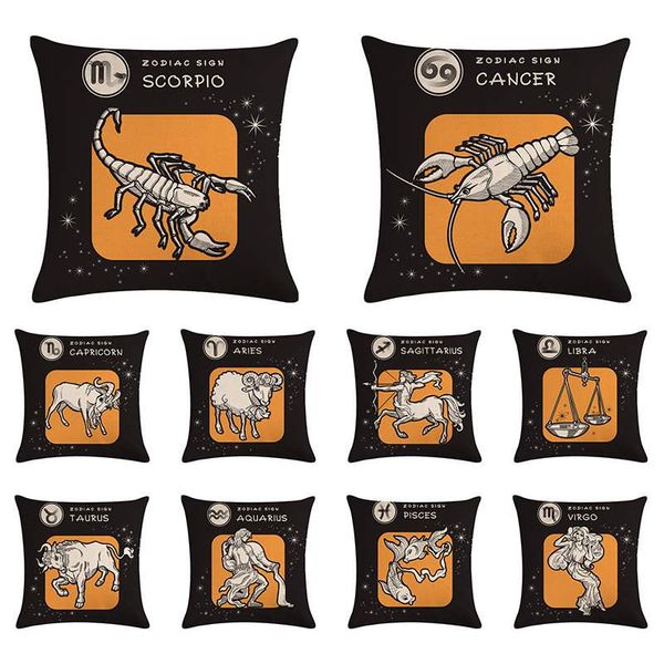 cushion/decorative pillow cartoon constellation series cushion cover leo sagittarius gemini car chair decoration pillowcase linen 45x45cm
cushion/decorative pillow cartoon constellation series cushion cover leo sagittarius gemini car chair decoration pillowcase linen 45x45cm