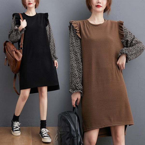 casual dresses 2021 patchwork knitted dress office lady women's clothing loose estidos de fiesta autumn style vestidos, Black;gray
casual dresses 2021 patchwork knitted dress office lady women's clothing loose estidos de fiesta autumn style vestidos, Black;gray