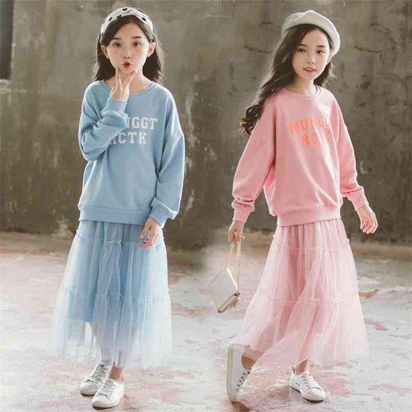 kids girls princess skirt set fashion teenage clothing spring autumn two piece letter t-shirts + pure color lace 210622, White
kids girls princess skirt set fashion teenage clothing spring autumn two piece letter t-shirts + pure color lace 210622, White