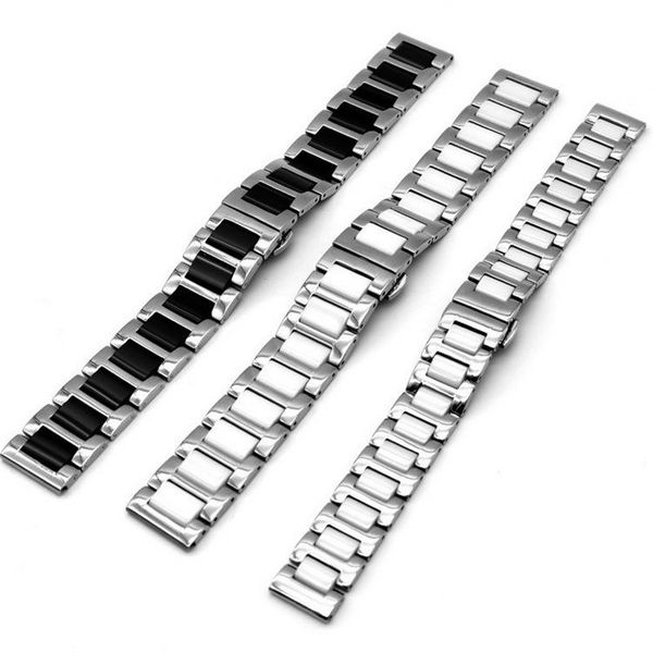 watch bands 14 16 18 20 22mm accessories strap 316l stainless steel ceramics for brands wrist band safety buckle flat mouth bracelet, Black;brown
watch bands 14 16 18 20 22mm accessories strap 316l stainless steel ceramics for brands wrist band safety buckle flat mouth bracelet, Black;brown