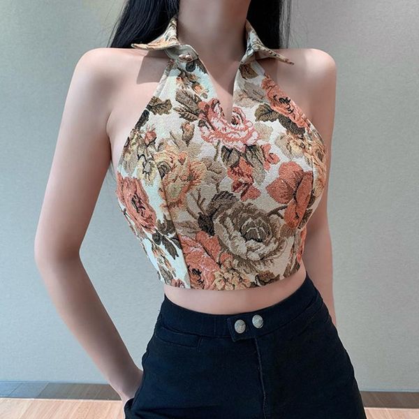 women's printed one-shoulder tibia halter-neck solid color sleeveless slim-fit small vest apricot t-shirt, White
women's printed one-shoulder tibia halter-neck solid color sleeveless slim-fit small vest apricot t-shirt, White