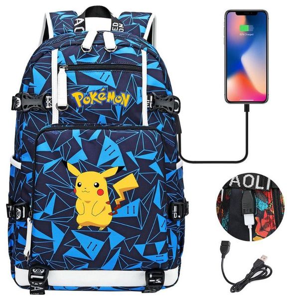 backpack cartoon pikachou usb charging schoolbag pockets monsters travel notebook bag gift for kids students
backpack cartoon pikachou usb charging schoolbag pockets monsters travel notebook bag gift for kids students