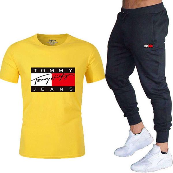 cotton men's t-shirt brand two-piece track and field sportswear casual fitness comfortable sportsswear tracksuits, Gray
cotton men's t-shirt brand two-piece track and field sportswear casual fitness comfortable sportsswear tracksuits, Gray