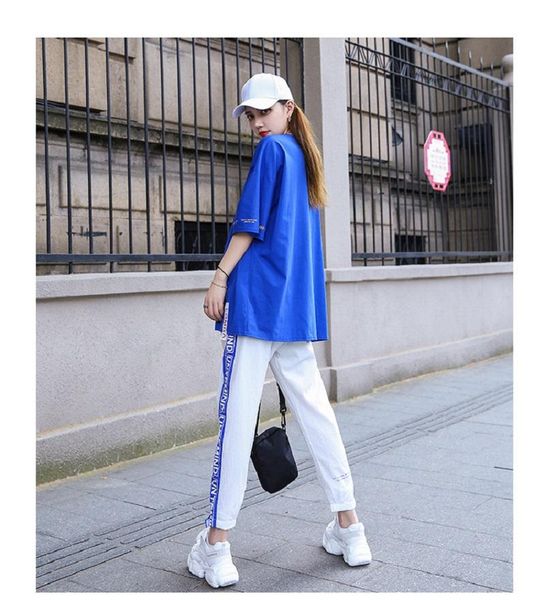 two piece dress real s sports suit women 2021 style summer gangfeng casual loose students web celebrity sets, White
two piece dress real s sports suit women 2021 style summer gangfeng casual loose students web celebrity sets, White