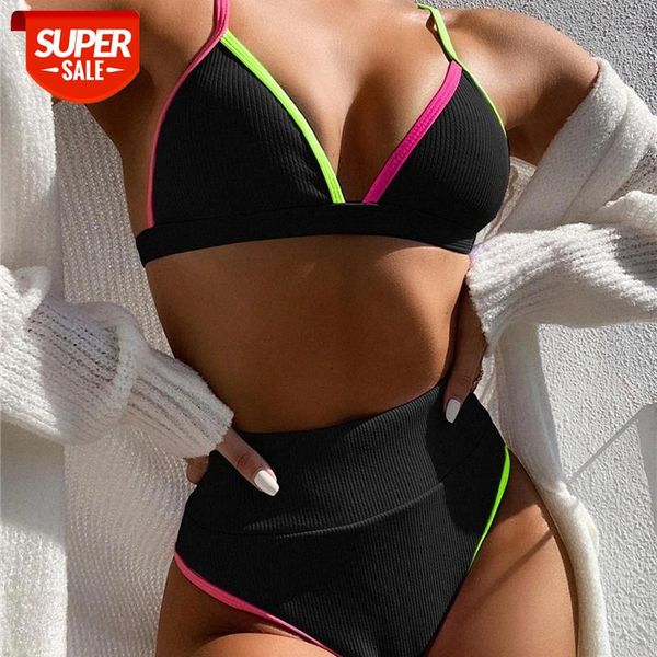 high waist swimsuit women bikini push up swimwear with pad bathing suits quick dry summer beach wear separate s-l #le4n, White;black
high waist swimsuit women bikini push up swimwear with pad bathing suits quick dry summer beach wear separate s-l #le4n, White;black