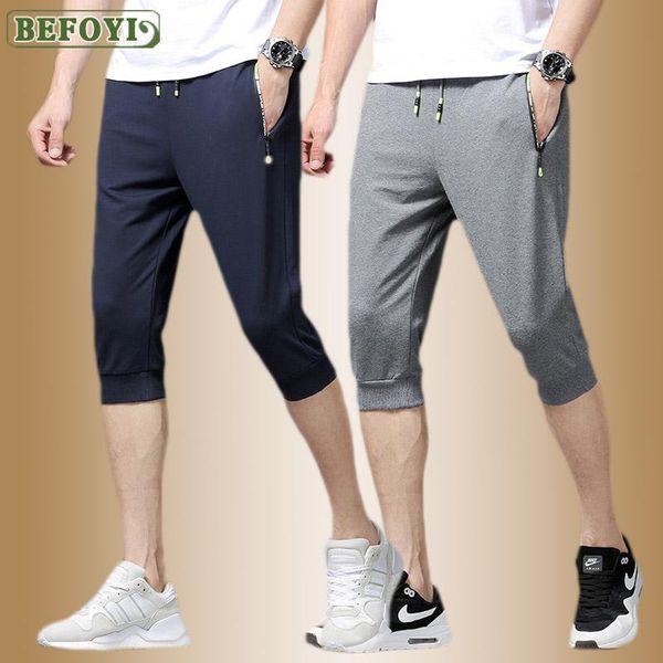 men short pants summer casual jogger sport running thin cropped trousers knit black male fitness gyms for workout men's shorts, White;black
men short pants summer casual jogger sport running thin cropped trousers knit black male fitness gyms for workout men's shorts, White;black