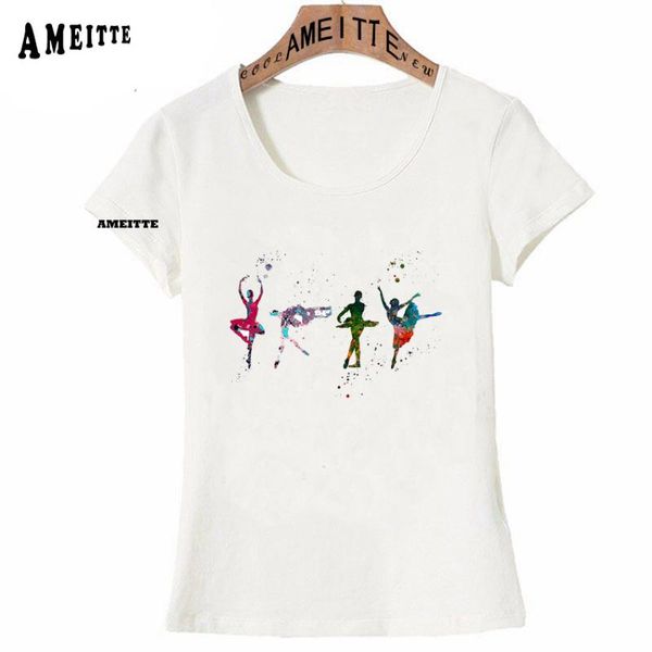 pretty four ballet dancers ballerinas watercolor art t-shirt summer fashion women cute casual girl tees cool woman women's, White
pretty four ballet dancers ballerinas watercolor art t-shirt summer fashion women cute casual girl tees cool woman women's, White
