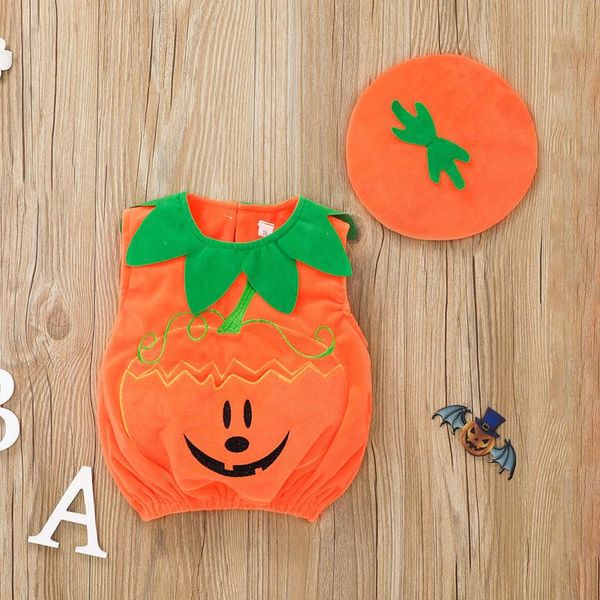 rompers fashion born infant baby boys girls costume sleeveless pumpkin printed romper + hat halloween two piece outfits clothes#p4, Blue
rompers fashion born infant baby boys girls costume sleeveless pumpkin printed romper + hat halloween two piece outfits clothes#p4, Blue