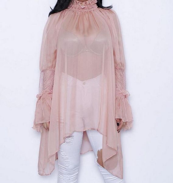 casual dresses sheer women blouse long ruffles sleeve blusas shirts dress women's shirt blouses summer wear for lady, Black;gray
casual dresses sheer women blouse long ruffles sleeve blusas shirts dress women's shirt blouses summer wear for lady, Black;gray