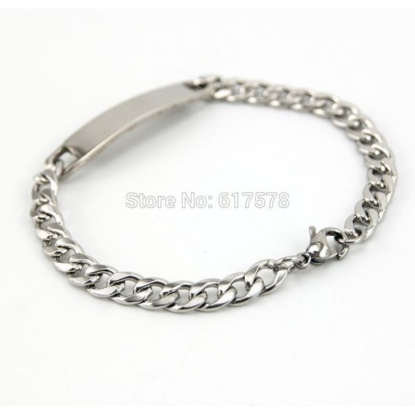 link, chain white bracelet men & fashion gold stainless steel couples jewelry idbracelets bangles pulseira masculin, Black
link, chain white bracelet men & fashion gold stainless steel couples jewelry idbracelets bangles pulseira masculin, Black