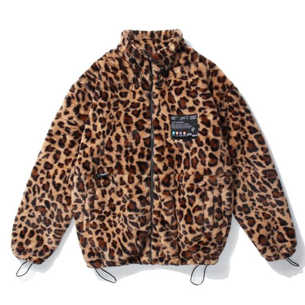men's jackets men/women streetwear leopard print zip up jacket coats hip hop lambswool men autumn winter harajuku loose outwear, Black;brown
men's jackets men/women streetwear leopard print zip up jacket coats hip hop lambswool men autumn winter harajuku loose outwear, Black;brown
