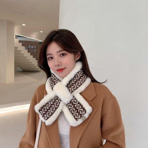 scarves autumn and winter scarf korean plaid all-match lovely decoration wool thickening warm short neck, Blue;gray
scarves autumn and winter scarf korean plaid all-match lovely decoration wool thickening warm short neck, Blue;gray