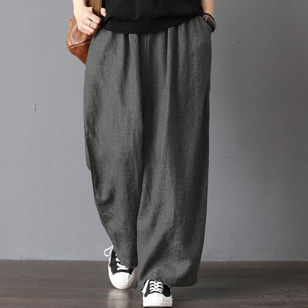 women's pants & capris 5xl baggy pantalon women loose long cotton linen wide leg pant with pockets ladies casual summer autumn tro, Black;white
women's pants & capris 5xl baggy pantalon women loose long cotton linen wide leg pant with pockets ladies casual summer autumn tro, Black;white