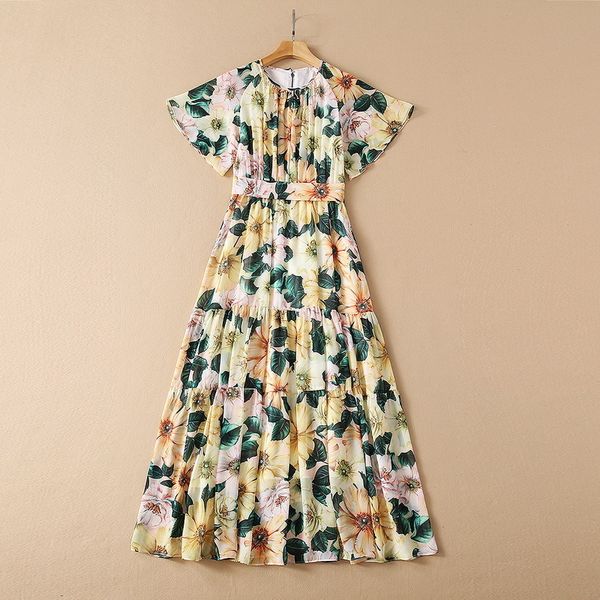 dresses european and american women's clothing spring 2021 short-sleeved round neck with yellow floral print fashion pleated dress 9dlb, Black;gray
dresses european and american women's clothing spring 2021 short-sleeved round neck with yellow floral print fashion pleated dress 9dlb, Black;gray