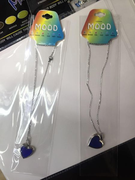 heart mood necklace stainless steel changing color emotion feeling temperature can open pendant 120pcs/lot, Silver
heart mood necklace stainless steel changing color emotion feeling temperature can open pendant 120pcs/lot, Silver