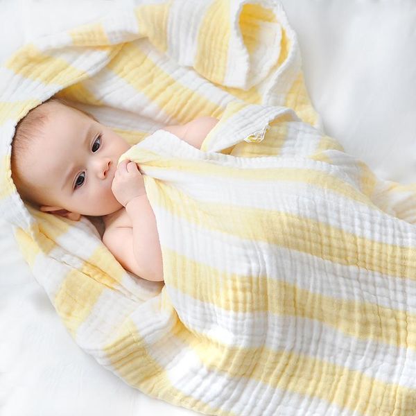 born baby wrap swaddle blanket muslin cotton gauze 8 layer striped summer receiving super soft blankets & swaddling
born baby wrap swaddle blanket muslin cotton gauze 8 layer striped summer receiving super soft blankets & swaddling