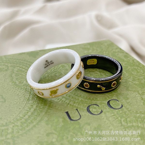 ring ancient bee planet black and white ceramic fashion trend letter hemp border for men women, Silver
ring ancient bee planet black and white ceramic fashion trend letter hemp border for men women, Silver