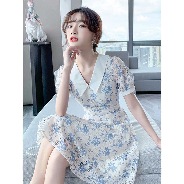 french first love baby collar floral drs women's summer 2021 small frh sweet temperament skirt, Black;gray
french first love baby collar floral drs women's summer 2021 small frh sweet temperament skirt, Black;gray
