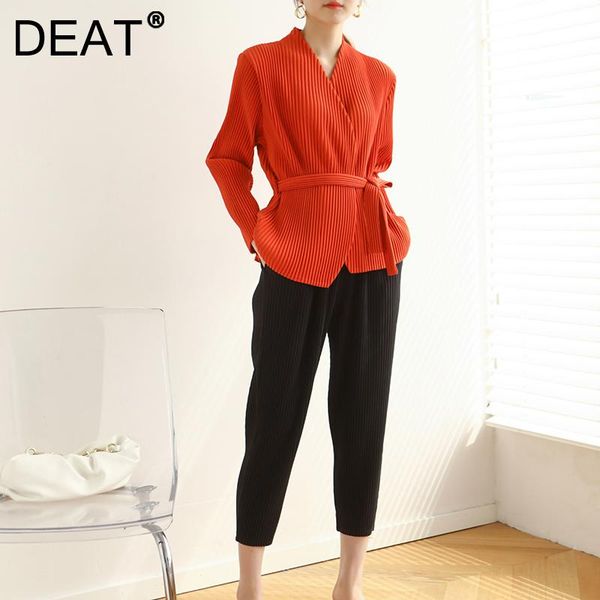 women's jackets woman pleated thick with sashes sponge shoulder long sleeve lapel casual style coat 2022 autumn fashion 15ak013, Black;brown
women's jackets woman pleated thick with sashes sponge shoulder long sleeve lapel casual style coat 2022 autumn fashion 15ak013, Black;brown