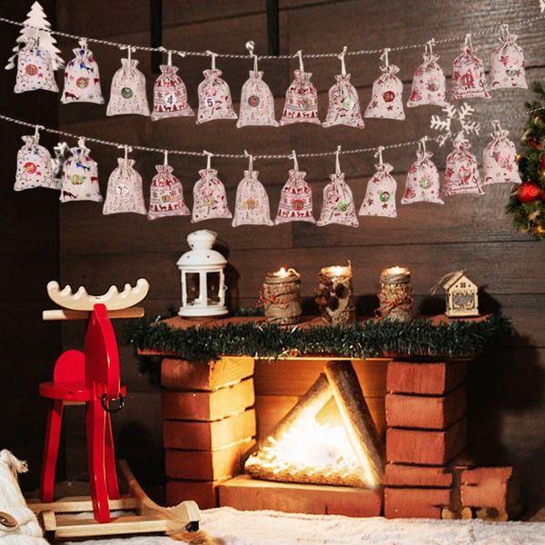 christmas decorations diy advent calendar hanging bag 24 days burlap calendars garland candy gift bags for wall home office
christmas decorations diy advent calendar hanging bag 24 days burlap calendars garland candy gift bags for wall home office