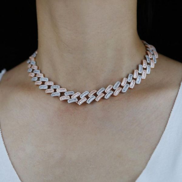 chains wholesale luxury women men boy hip hop necklace with cz paved 15mm wide cuban chain two tone plated heavy punk jewelry gift, Silver
chains wholesale luxury women men boy hip hop necklace with cz paved 15mm wide cuban chain two tone plated heavy punk jewelry gift, Silver
