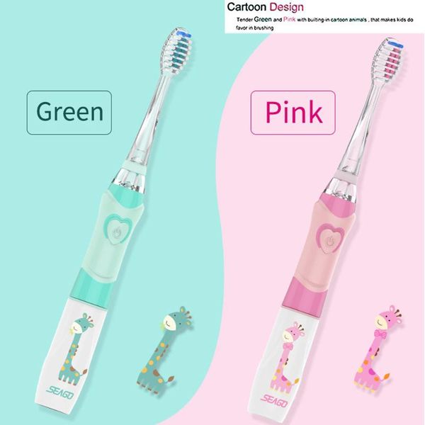 colorful led lighting electronic sonic toothbrush ek6-677 kids electric 2pcs replace brush heads pink/green cute gift smart
colorful led lighting electronic sonic toothbrush ek6-677 kids electric 2pcs replace brush heads pink/green cute gift smart