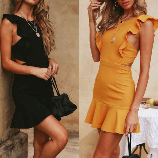 ruffle hem down open flounce garnish mini street ruched high waist summer bodycon casual elegant women's dress, Black;gray
ruffle hem down open flounce garnish mini street ruched high waist summer bodycon casual elegant women's dress, Black;gray