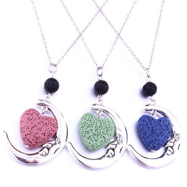 pendant necklaces 8mm black lava match essential oil diffuser heart shape stone necklace for women jewelry, Silver
pendant necklaces 8mm black lava match essential oil diffuser heart shape stone necklace for women jewelry, Silver