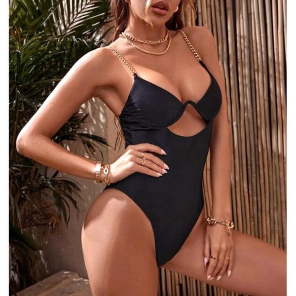 one-piece suits 2021 women swimsuit underwired one piece high cut out swimwear metal chain strap monokini black bodysuit padded bather
one-piece suits 2021 women swimsuit underwired one piece high cut out swimwear metal chain strap monokini black bodysuit padded bather