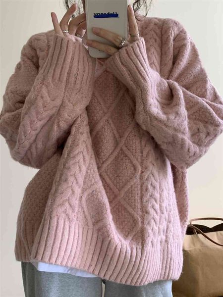 sweater knit 2021 autumn winter gentle wind korean version loose and lazy women wearing twist pullover in, White;black
sweater knit 2021 autumn winter gentle wind korean version loose and lazy women wearing twist pullover in, White;black