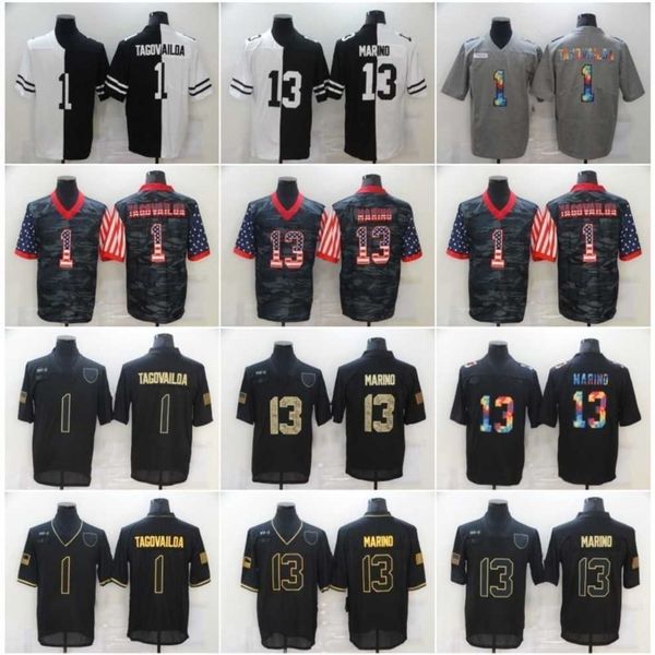 1 tagovailoa football jersey 2020 salute to service limited 13 marino black green white, Black;red
1 tagovailoa football jersey 2020 salute to service limited 13 marino black green white, Black;red