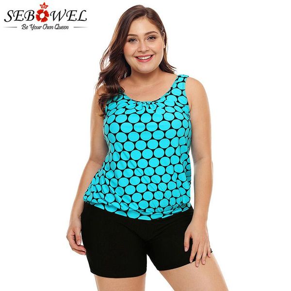 one-piece suits sebowel plus size polka dot print tankini swimsuit women two piece swim suit large bathing tank and short xxxl
one-piece suits sebowel plus size polka dot print tankini swimsuit women two piece swim suit large bathing tank and short xxxl