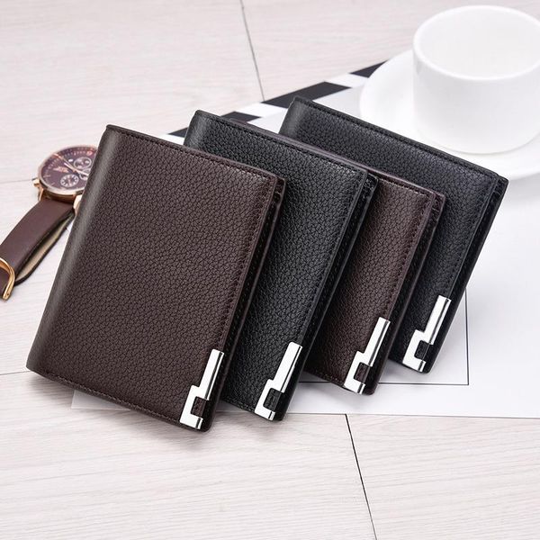 purse men's wallet short lychee pattern men thin multi-card pocket wallets multi-function horizontal style, White
purse men's wallet short lychee pattern men thin multi-card pocket wallets multi-function horizontal style, White
