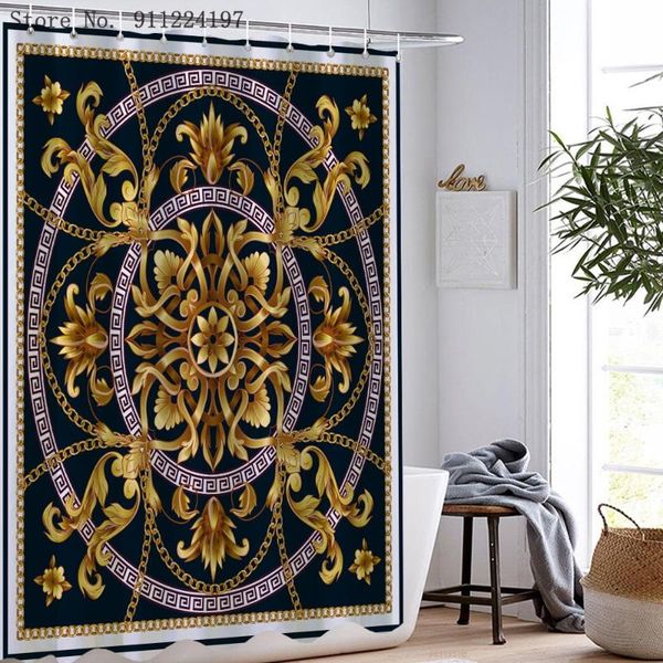 shower curtains 3d black golden baroque print waterproof curtain polyester gold chain showering with hooks in the bathroom
shower curtains 3d black golden baroque print waterproof curtain polyester gold chain showering with hooks in the bathroom