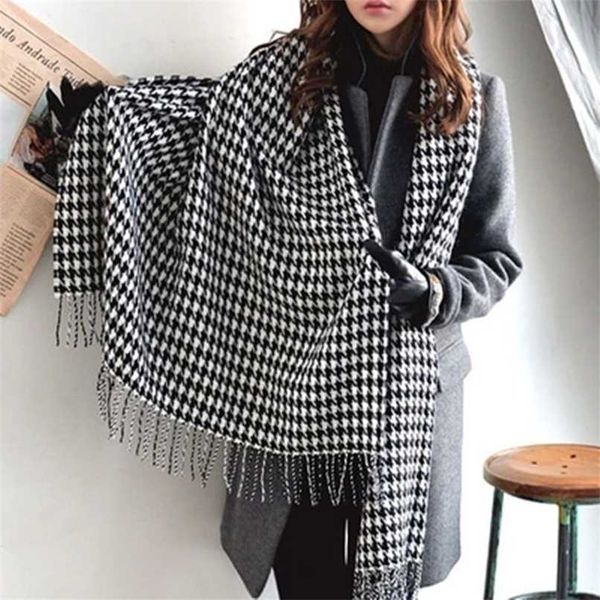 fashion winter houndstooth long fringed shawl scarf for women/girl 220114, Blue;gray
fashion winter houndstooth long fringed shawl scarf for women/girl 220114, Blue;gray
