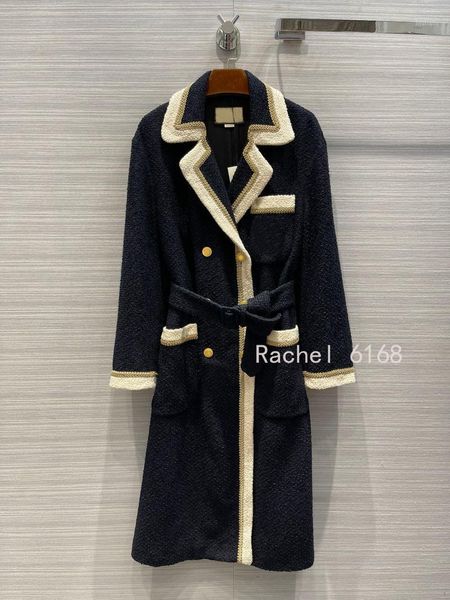 women's wool & blends luxury design 2021 autumn winter contrast tweed french side coat windbreaker long women coats, Black
women's wool & blends luxury design 2021 autumn winter contrast tweed french side coat windbreaker long women coats, Black