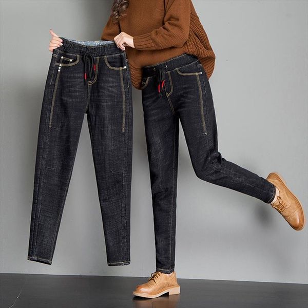 jeans spring autumn fashion womens pant vintage denim casual high waist elastic women harem pants trousers plus size, Black;white
jeans spring autumn fashion womens pant vintage denim casual high waist elastic women harem pants trousers plus size, Black;white