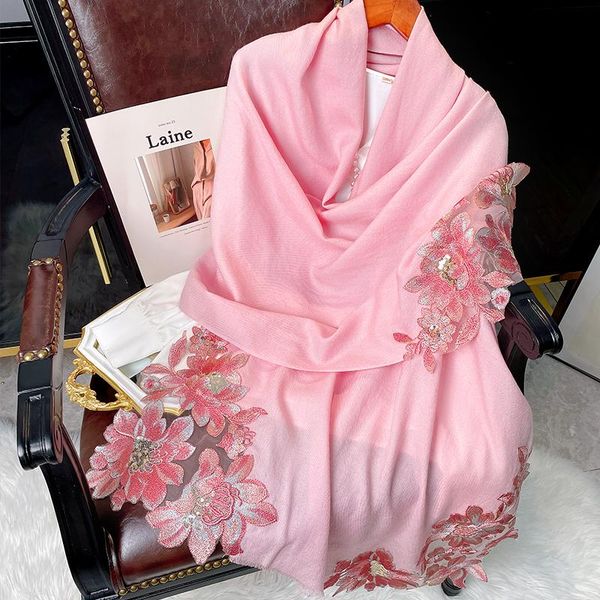 scarves flower fall 100% wool scarf female spring autumn embroidered twill korean wild shawl 100 wool, exquisite, Blue;gray
scarves flower fall 100% wool scarf female spring autumn embroidered twill korean wild shawl 100 wool, exquisite, Blue;gray