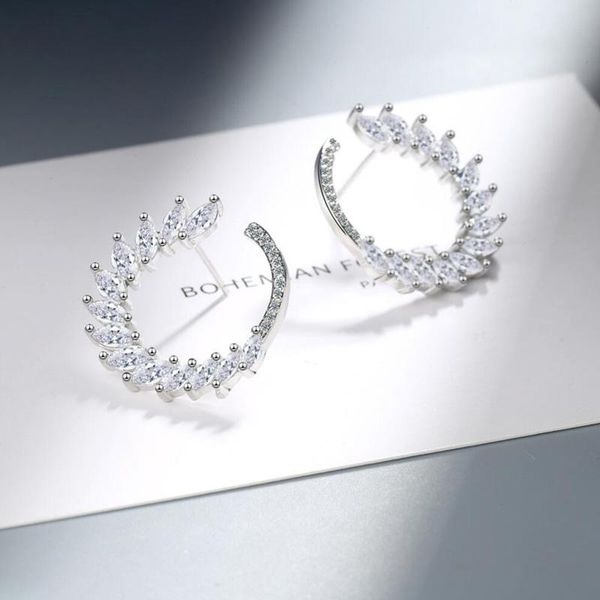 hoop & huggie kofsac exquisite zircon elegant geometric feather earrings for women jewelry 925 sterling silver earring lady birthday gift, Golden;silver
hoop & huggie kofsac exquisite zircon elegant geometric feather earrings for women jewelry 925 sterling silver earring lady birthday gift, Golden;silver