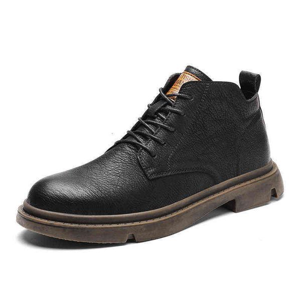 in the autumn of 2021, super fiber lear rubber outsole trend, fashion rt, breathable men's martin boots, Black
in the autumn of 2021, super fiber lear rubber outsole trend, fashion rt, breathable men's martin boots, Black