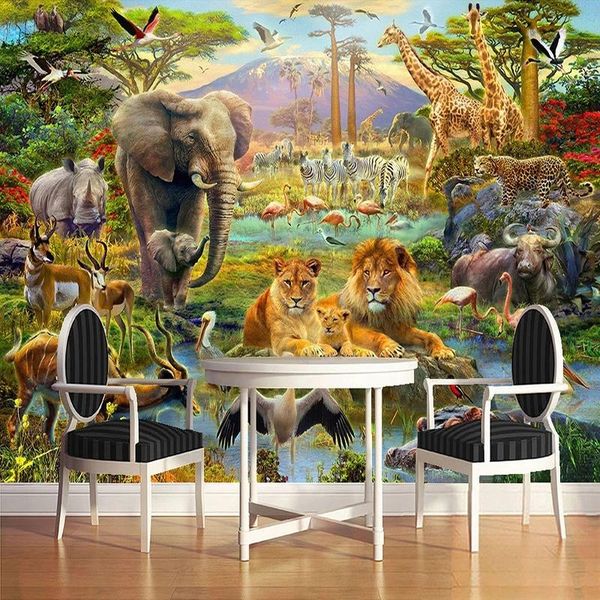 custom mural self adhesive wallpaper forest elephant lion animal background decor living room children bedroom po wallpapers
custom mural self adhesive wallpaper forest elephant lion animal background decor living room children bedroom po wallpapers