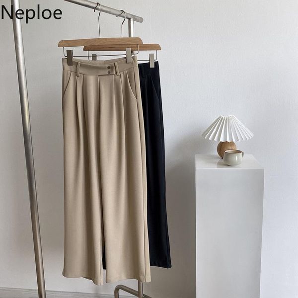 women's pants & capris neploe women summer 2021 loose slim high waist straight trousers casual wide leg button femme 1d467, Black;white
women's pants & capris neploe women summer 2021 loose slim high waist straight trousers casual wide leg button femme 1d467, Black;white