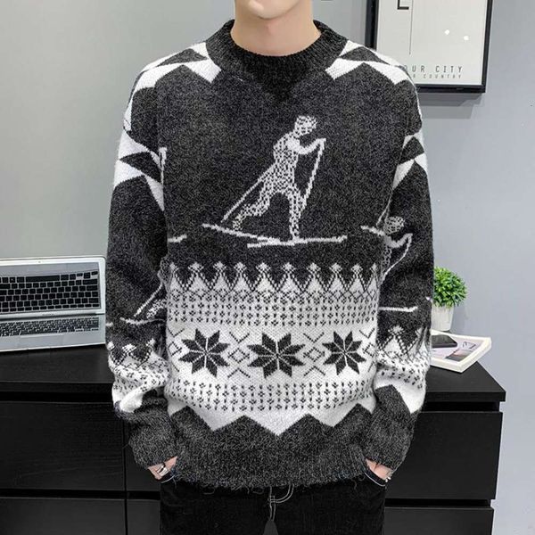 men's mens crew neck sweater 2021 winter casual korean fashion streetwear hip hop oversized pullovers print loose sweaters for men muce, White;black
men's mens crew neck sweater 2021 winter casual korean fashion streetwear hip hop oversized pullovers print loose sweaters for men muce, White;black