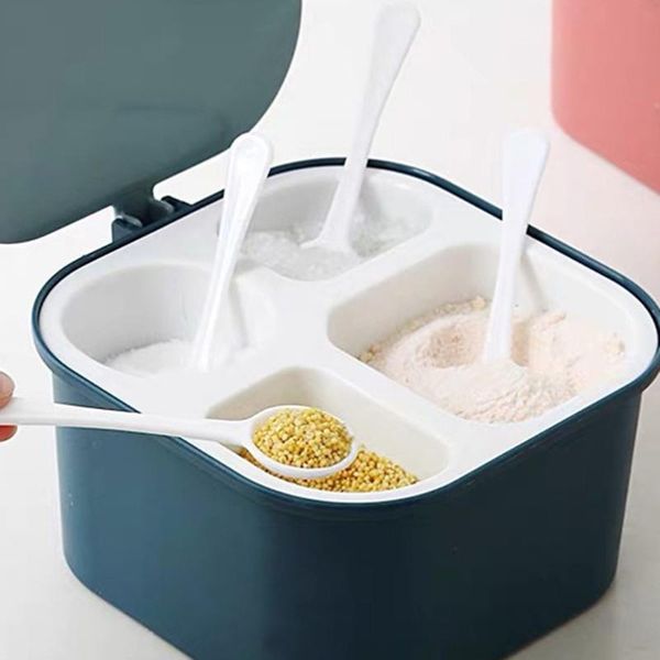 storage bottles & jars 1pc four compartments one set seasoning jar home kitchen cooking multi compartment box easy to open round
storage bottles & jars 1pc four compartments one set seasoning jar home kitchen cooking multi compartment box easy to open round