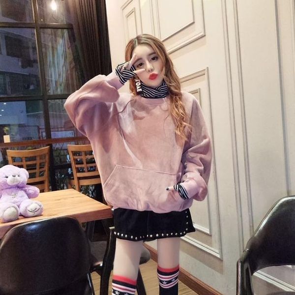 fashion women's hoodies set autumn and winter models fleece loose sweater + stockings suit women two piece pants, White
fashion women's hoodies set autumn and winter models fleece loose sweater + stockings suit women two piece pants, White