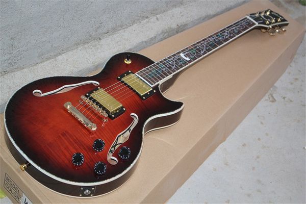 flyoung little jazz lp semi hollow electric guitar double f-hole color shell vase fingerboard ox hair red
flyoung little jazz lp semi hollow electric guitar double f-hole color shell vase fingerboard ox hair red