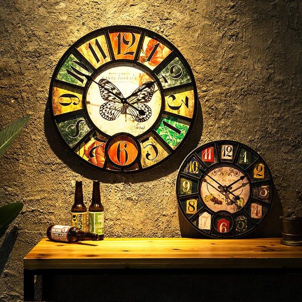 16inch 39cm american retro nostalgic wall clock living room dining small pendants creative pastoral country clocks
16inch 39cm american retro nostalgic wall clock living room dining small pendants creative pastoral country clocks