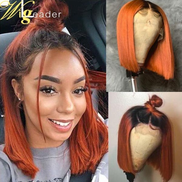 wigleader short human hair lace front wigs blunt bob cut 1b/33 ombre preplucked frontal remy wig swiss1, Black;brown
wigleader short human hair lace front wigs blunt bob cut 1b/33 ombre preplucked frontal remy wig swiss1, Black;brown